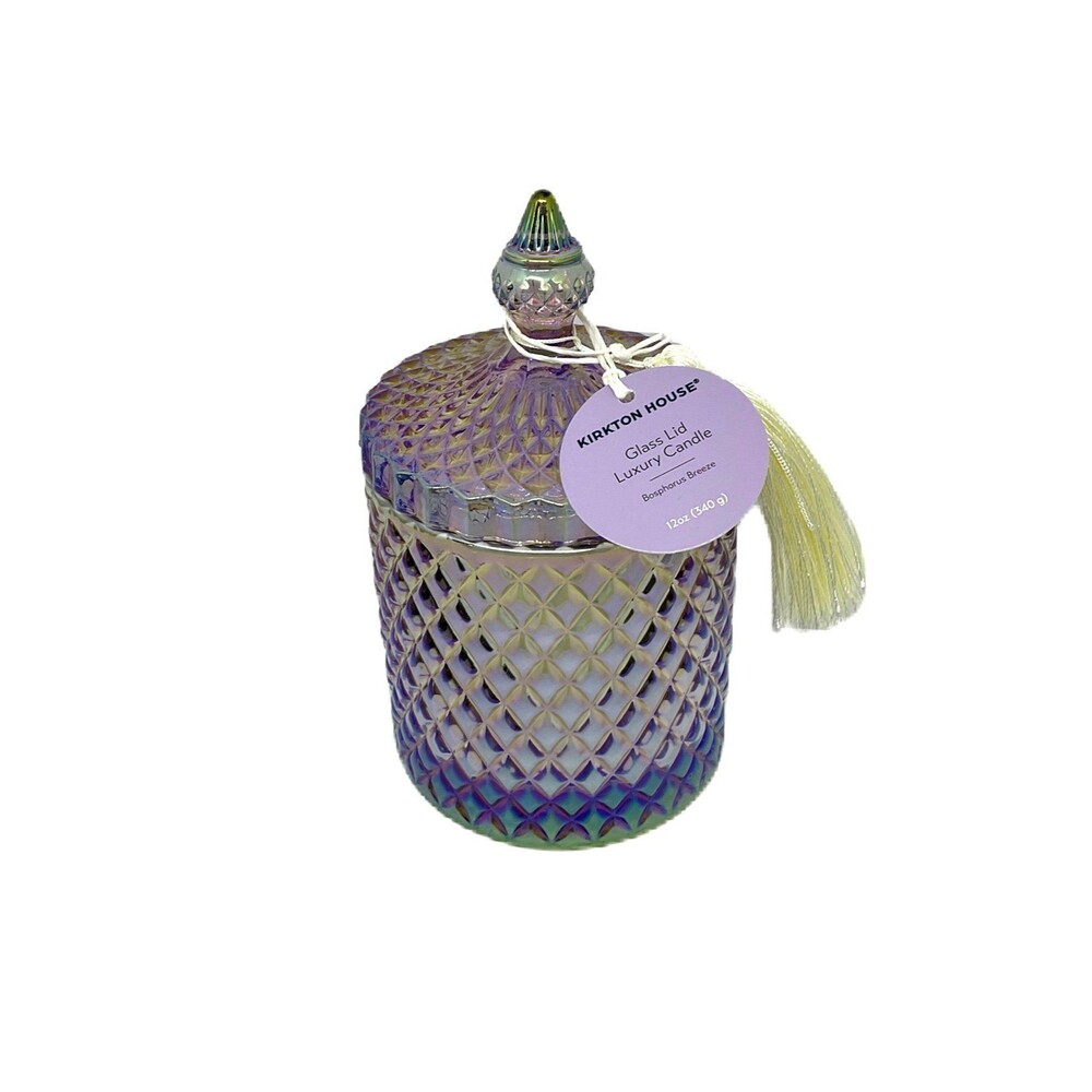 Kirkton House-Iridescence Glass Lid Candle  “Bosphorus Breeze”